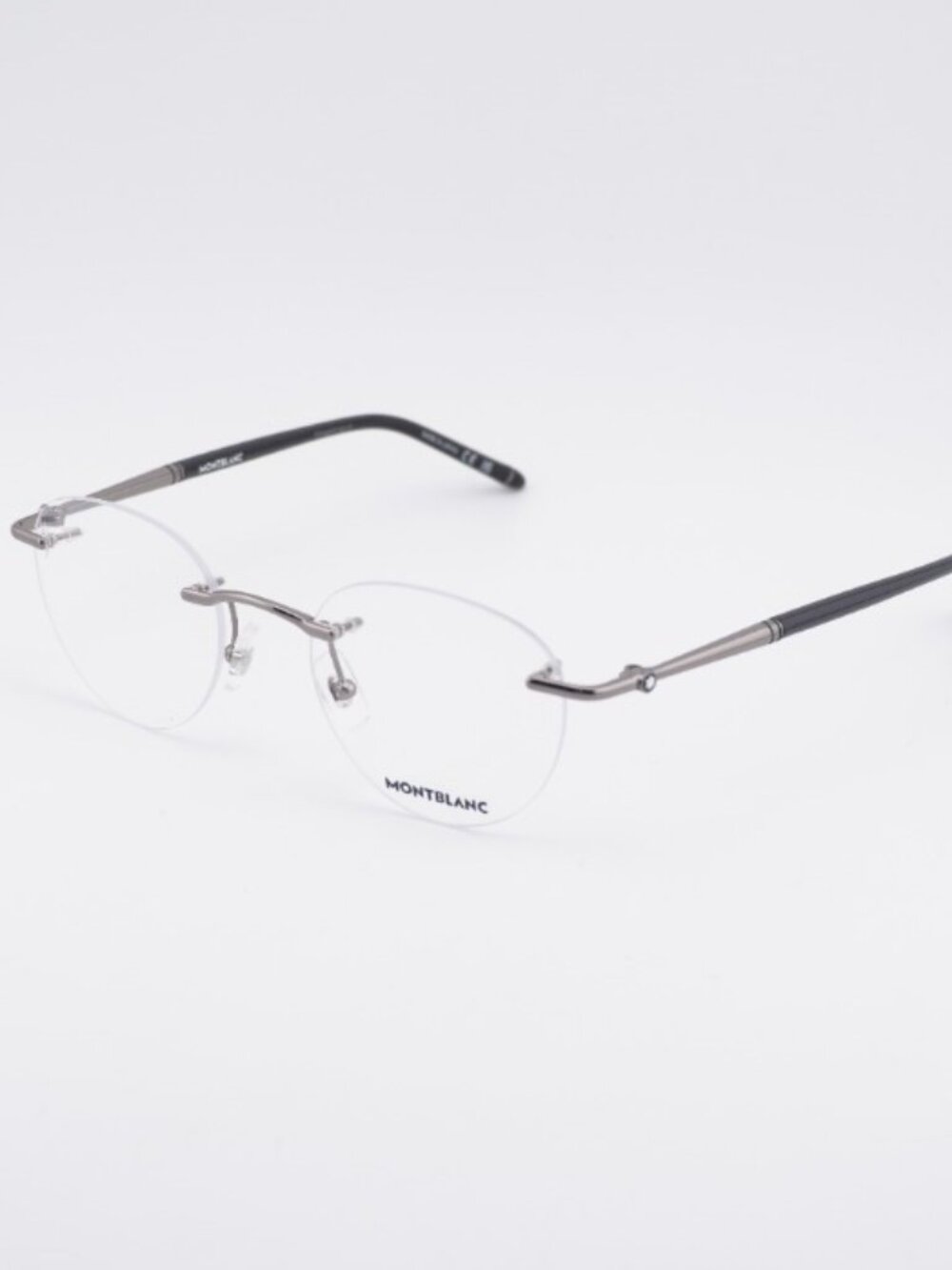 Montblanc MB0244 001 Eyeglasses Grey 51mm Square Frame